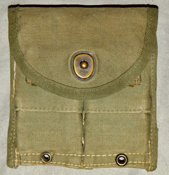 U.S. WW II M-43/44 M-1 Carbine & M-1 Garand Clip Pouch