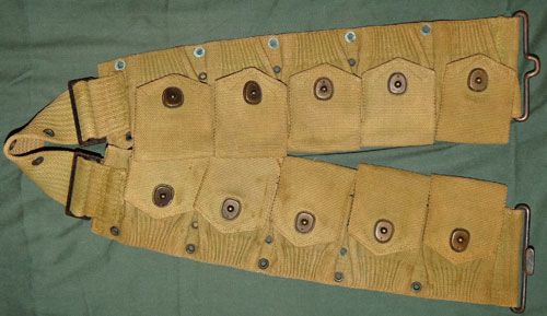 U.S. WW I  M1910 "Mills" 10 Pocket Cartridge Belt