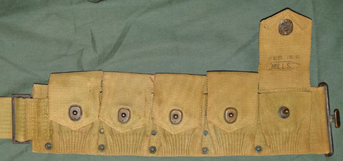 U.S. WW I  M1910 "Mills" 10 Pocket Cartridge Belt