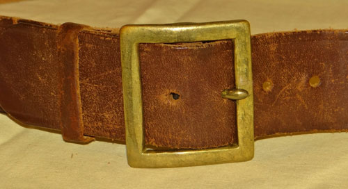 U.S. Army WW II Enlisted Man's Leather Garrison Belt