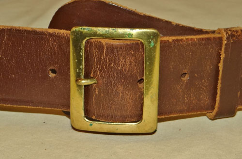 U.S. Army WW II Enlisted Man's Leather Garrison Belt