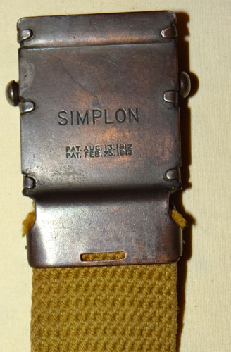 World War I U.S. Web Belt for Trousers