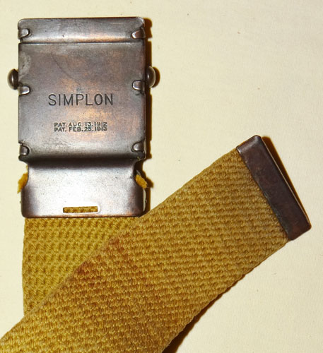 World War I U.S. Web Belt for Trousers