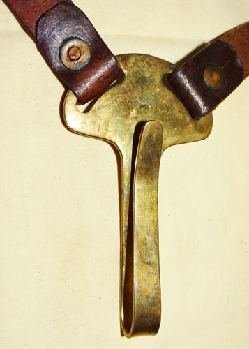 U.S. Leather and Brass Hanger