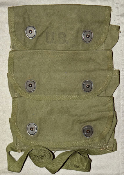 U.S. WW II Three Pocket Hand Grenade Carrier