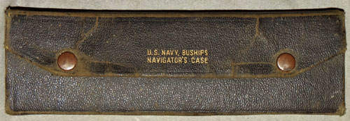 WW II U.S. Navy "BUSHIPS" Navigator's Case