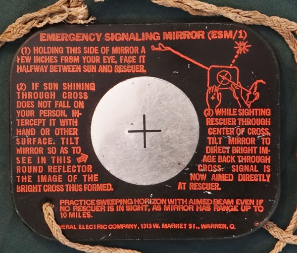 WW II U.S. Emergency Signaling Mirror