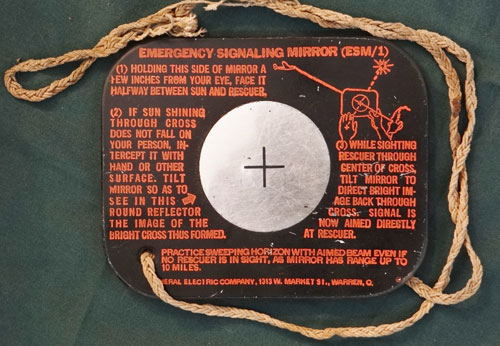 WW II U.S. Emergency Signaling Mirror