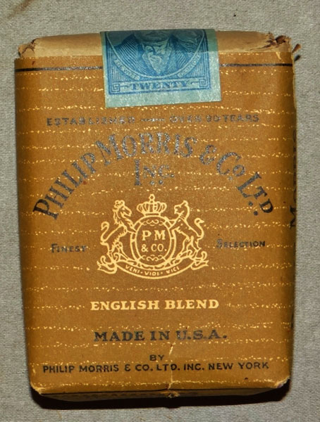 WW II Pack of Cigarettes "Philip Morris"