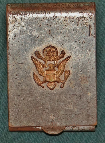 WW II Metal Match Book Holder