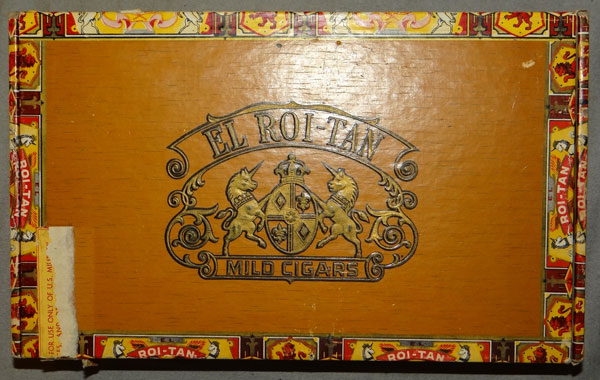 "EL ROI - TAN" Cigars Box