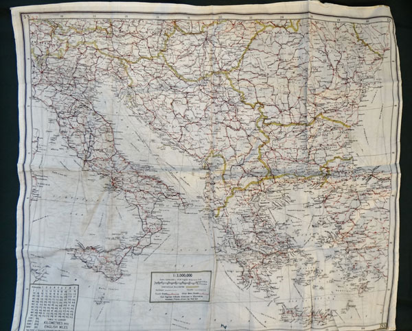 WW II Cloth Map