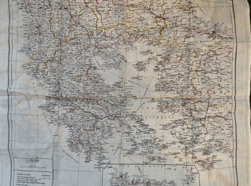 WW II Cloth Map