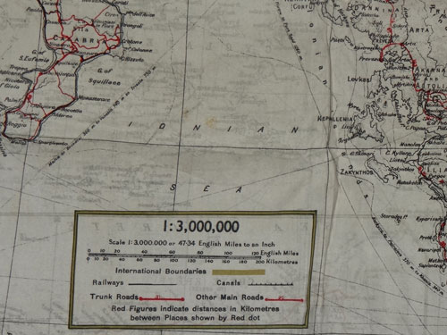 WW II Cloth Map