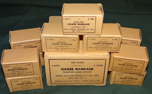 1943 Dated 2 Inch Camouflage Bandages