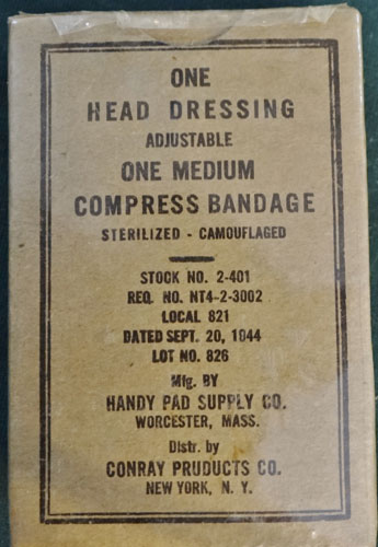 1944 Dated Camouflage Head Bandage