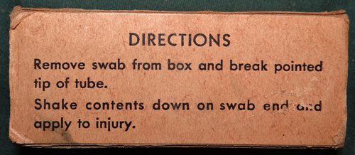 WW II Iodine Swabs