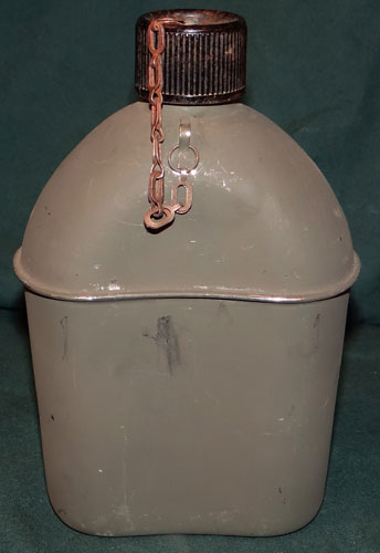 U.S. WW II M-1910/42 Stainless Steel Canteen