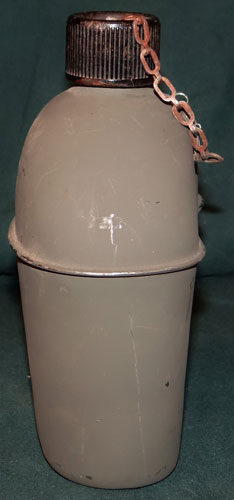 U.S. WW II M-1910/42 Stainless Steel Canteen