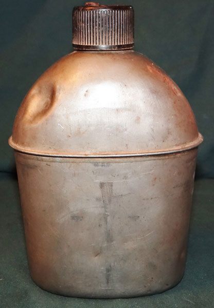 U.S. WW II M-1910/42 Stainless Steel Canteen