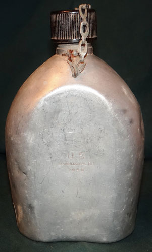 WW II U.S. M-1910 Aluminum Canteen