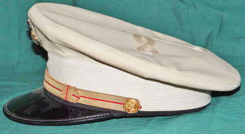 1960’s 70’s U.S.M.C. Officer’s White Toped Visor Hat