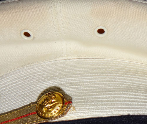 1960’s 70’s U.S.M.C. Officer’s White Toped Visor Hat