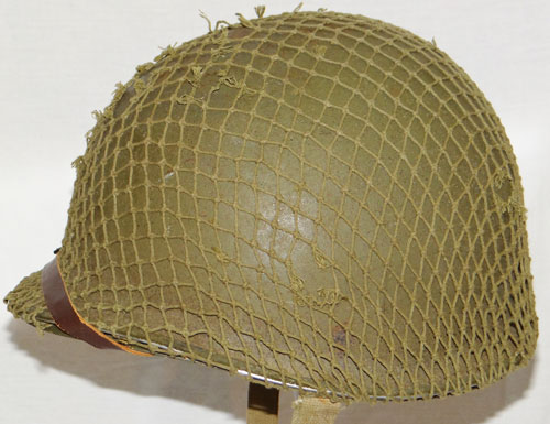 WW II U.S. M-1 Helmet with "FIXED BALE" with Net