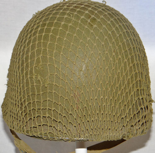 WW II U.S. M-1 Helmet with "FIXED BALE" with Net