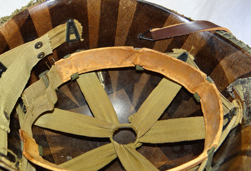 WW II U.S. M-1 Helmet with "FIXED BALE" with Net