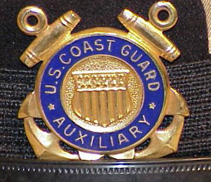 U.S. Vietnam Period U.S. Coast Guard "Auxiliary" Service Cap