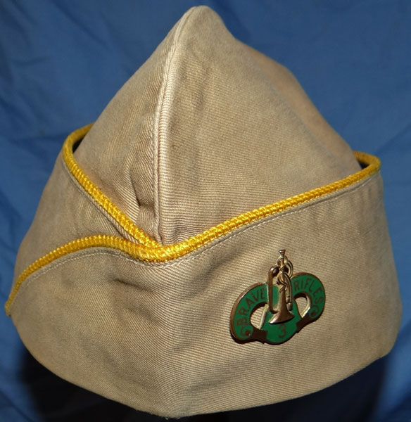 WW II U.S. Army 3rd Cavalry Regt. 3rd Cavalry Group NCO/EM Garrison Cap