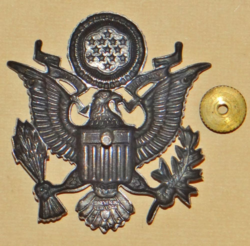 Korean War Period U.S. Air Force Visor Hat Insignia