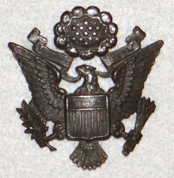 World War I U.S. Army Officer Visor Hat Insignia