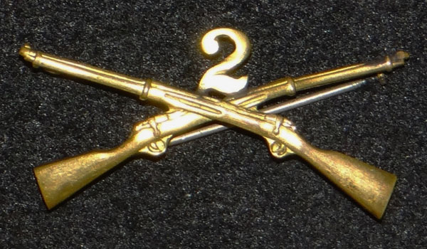 1895/1905 U.S. Army Officers Infantry Collar Insignia