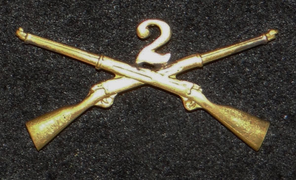 1895/1905 U.S. Army Officers Infantry Collar Insignia