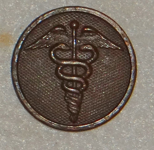 WW I U.S. Army Medical Type I Enlisted Collar Disk