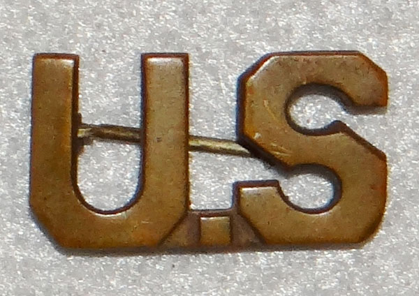 1926/37 U.S. Army Officer "U.S." Collar Insignia