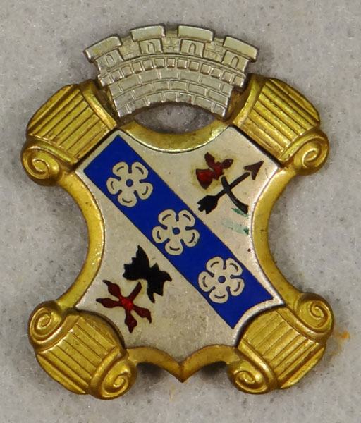 WW II Enamel 8th Infantry Regt. "D.I." – 4th Inf. Div.