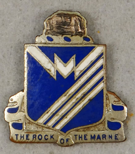 WW II Enamel 38th Infantry Regt. "D.I." – 2nd Inf. Div.