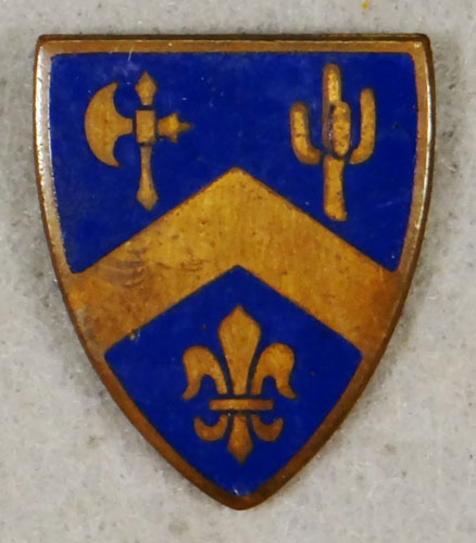 WW II Enamel 184th Infantry Regt. "D.I." – 7th Inf. Div.