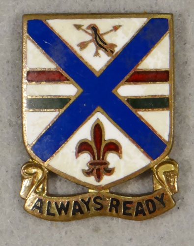 WW II Enamel 130th Infantry Regt. "D.I." – 33rd Inf. Div.