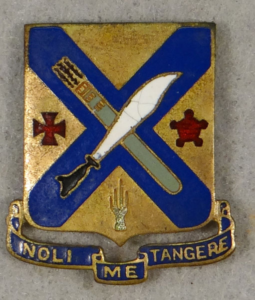 WW II Enamel 2nd Infantry Regt. "D.I." - 5th Inf. Div.