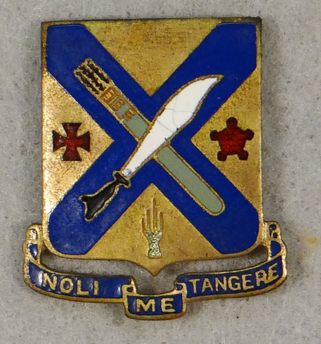 WW II Enamel 2nd Infantry Regt. "D.I." - 5th Inf. Div.