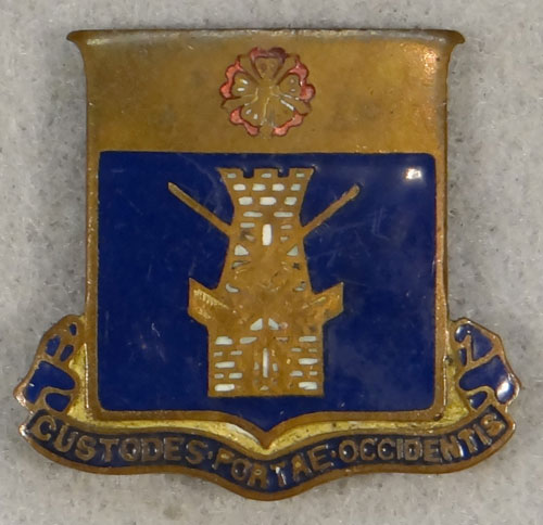 WW II Enamel 186th Infantry Regt. "D.I." – 41st Inf. Div.