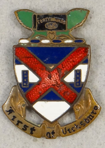 WW II Enamel 13th Infantry Regt. "D.I." - 8th Inf. Div. (II)