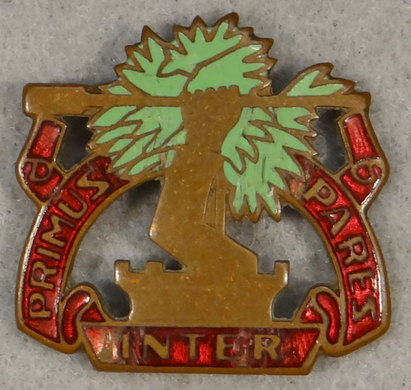 WW II Enamel 1st Coast Artillery (HD) "D.I."