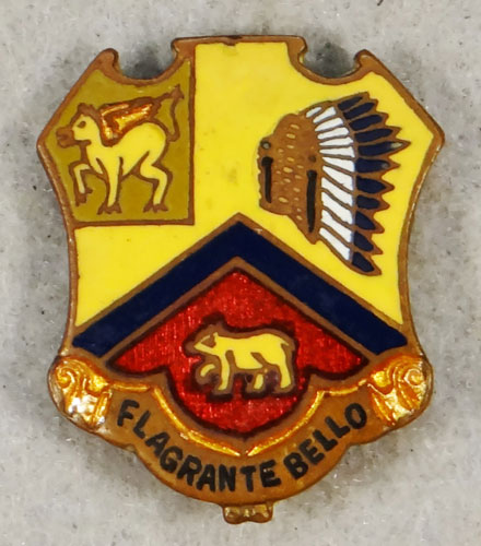 WW II Enamel 83rd Field Artillery Regt. "D.I."