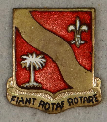 WW II Enamel 132nd Field Artillery Regt. "D.I."