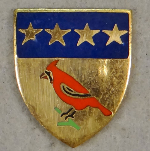 WW II Enamel 138th Field Artillery Regt. "D.I."